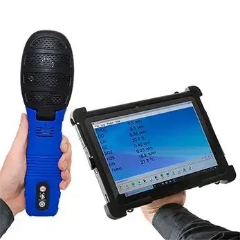 DirectSense probe connected with tablet platform
